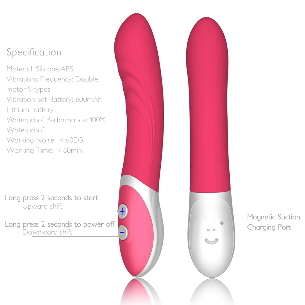 100% Водонепроницаемый Вибратор массажер Multispeed Секс игрушки силиконовый двойной