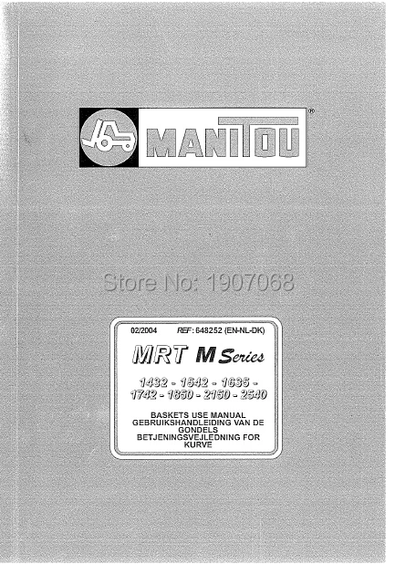 Каталоги запчастей для вилочных погрузчиков Manitou руководства по эксплуатации и