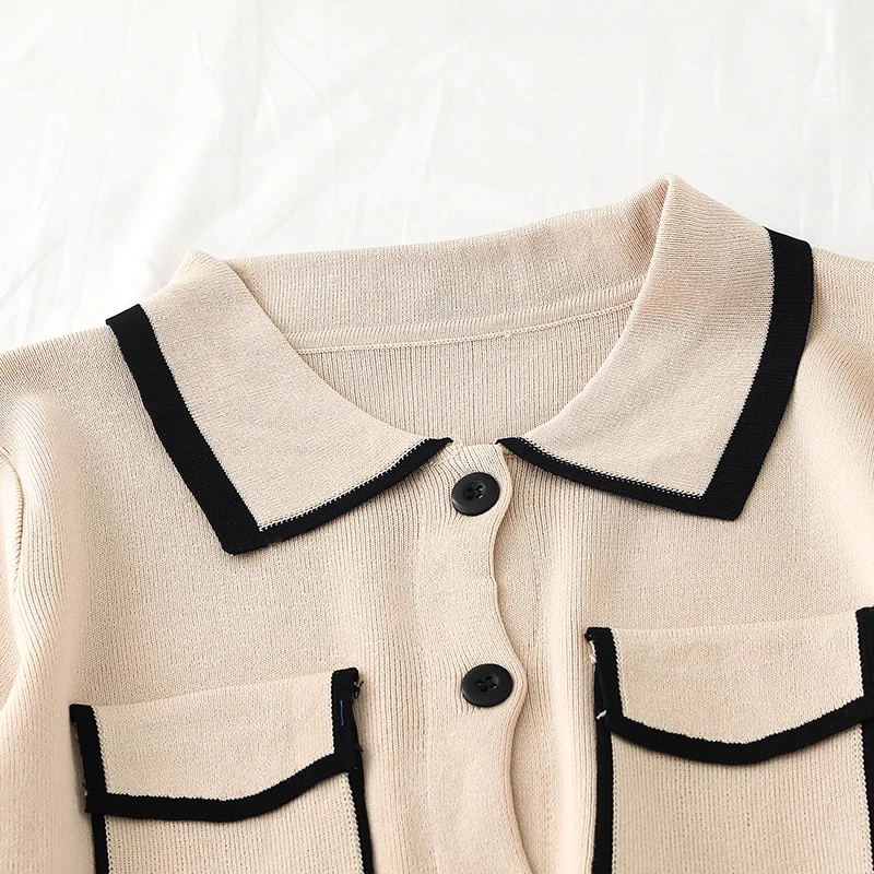 2019 Новый Модный женский комплект из двух предметов свободный свитер с короткими