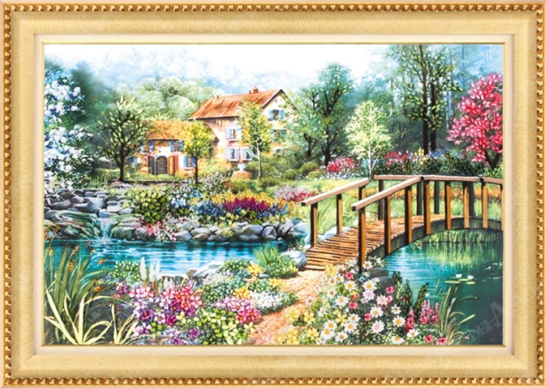 Набор для вышивки лентами 85x60 см набор рукоделия Ручное шитье домашний декор|ribbon