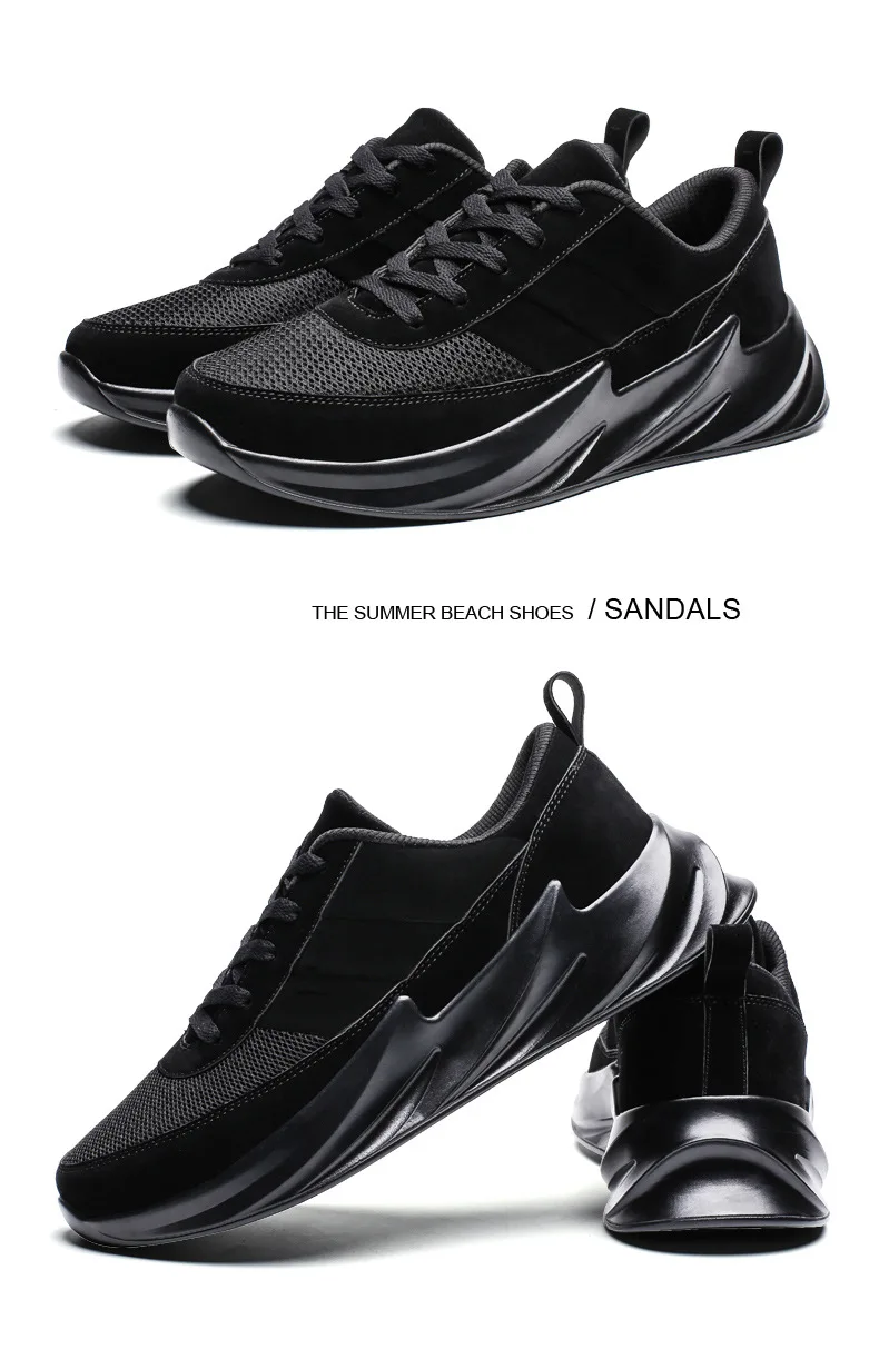 New Shark Off Fashion White Sneakers Men Spring Summer Chunky Sneakers Hip Hop Light Casual Suede Shoes Tenis Sapato Masculino