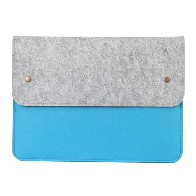 blue gary Новая шерстяная фетровая сумка для ноутбука Macbook air 13 Pro retina 12 15 чехол для Xiaomi Dell Hp lenovo 14 15,6 чехол для ноутбука - Цвет: blue gary