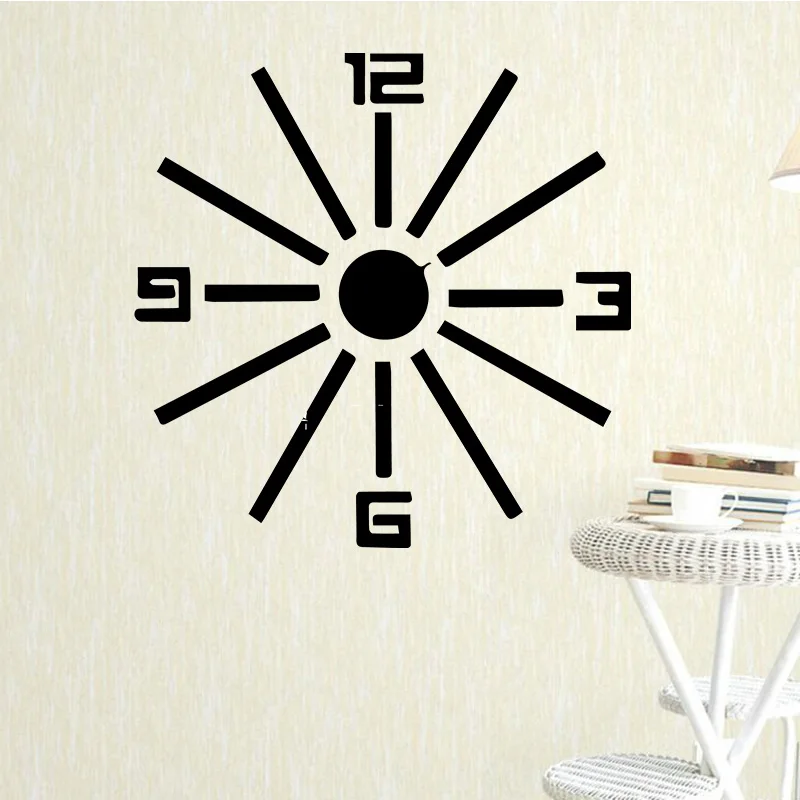 

Clock Pattern Wall Art Decal Wall Art Sticker Murals Home Decoration Accessories for Living Room Vinyl Waterproof Wall Art Decal