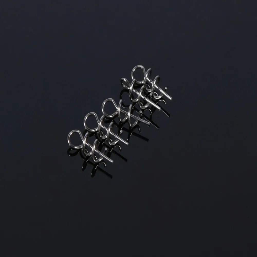 100 шт./лот дешевый 14 мм рыболовный винт из нержавеющей стали для ловли карпа