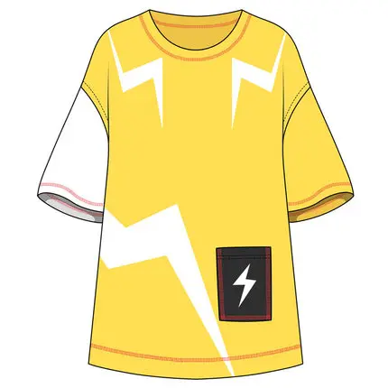 as pic Аниме Boku no MY HERO Academy Kaminari Denki, костюм для косплея, футболка/штаны, летняя футболка, повседневная одежда, унисекс, новинка - Цвет: as pic