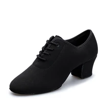 latin dance shoes sneaker soft bottom dance sports women shoes oxford modern adult dance teacher cloth with heel 5cm