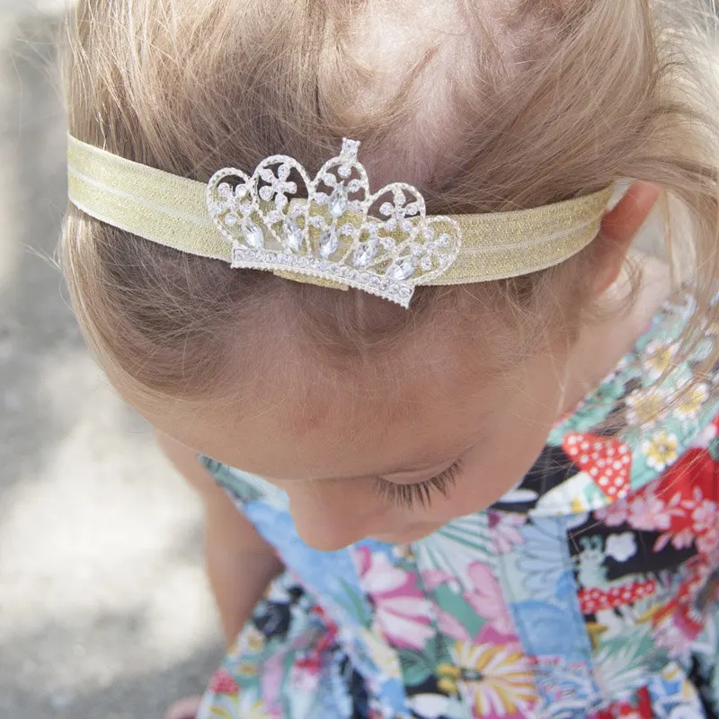1 шт. Tiara повязка на голову с короной эластичная лента винтажные аксессуары для