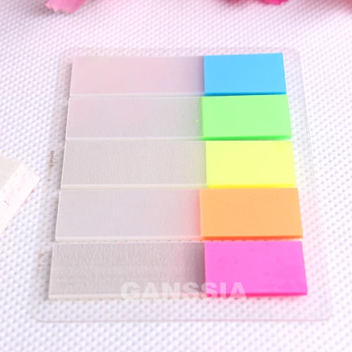 1 шт. флуоресценции Цвет Блокнот клейкая бумага для заметок Канцтовары книжные