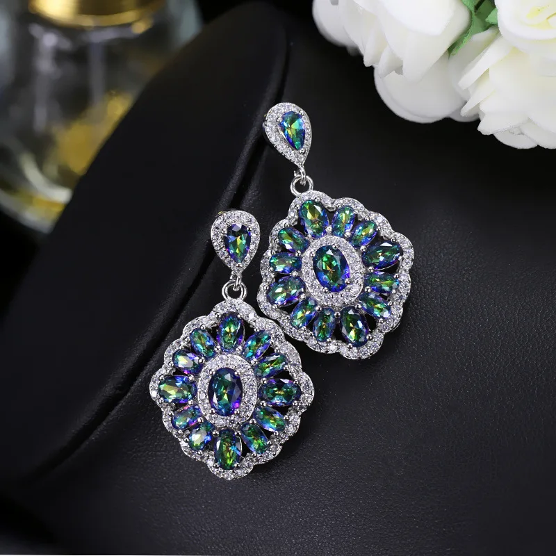 

Bilincolor special blue color party classic stud earrings for women