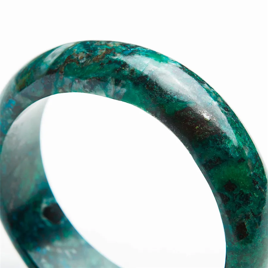 Внутренний диаметр 61 мм натуральный зеленый малахитовый хризолла драгоценные