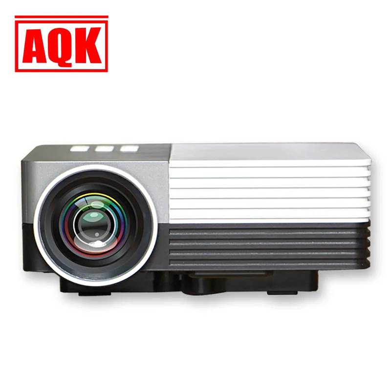 Aqk LE50 мини светодиодный проектор 1080 P HDMI Дома USB Media Player projetor мультимедийных