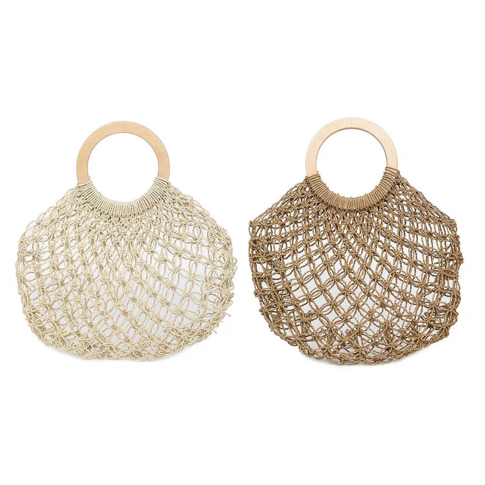 Женская Соломенная Сумка LBY2019 Большая вместительная плетеная сумка ручной