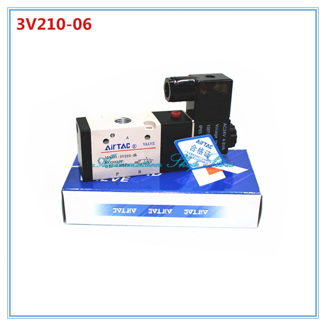 1/8 ''Порты 3V210 06 2 позиции 3 пути Соленоидный клапан AC/DC 12V 24V AC 110V 220V|dc solenoid valve|valve