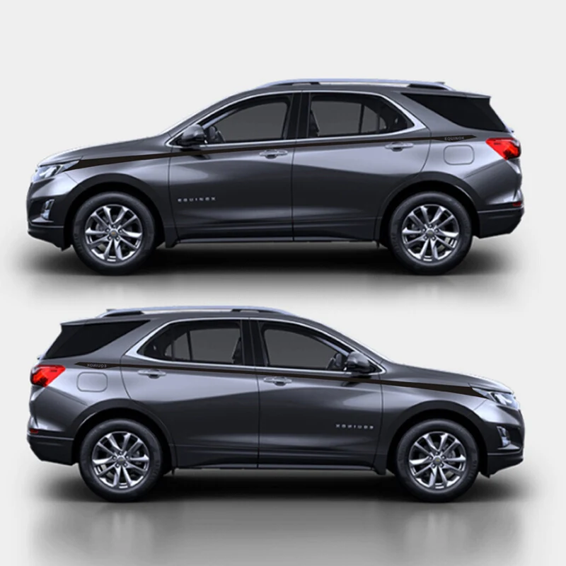 World Датун Спорт Stripes автомобилей Наклейки для Chevrolet Equinox Auto Body Customized Decal Внешние