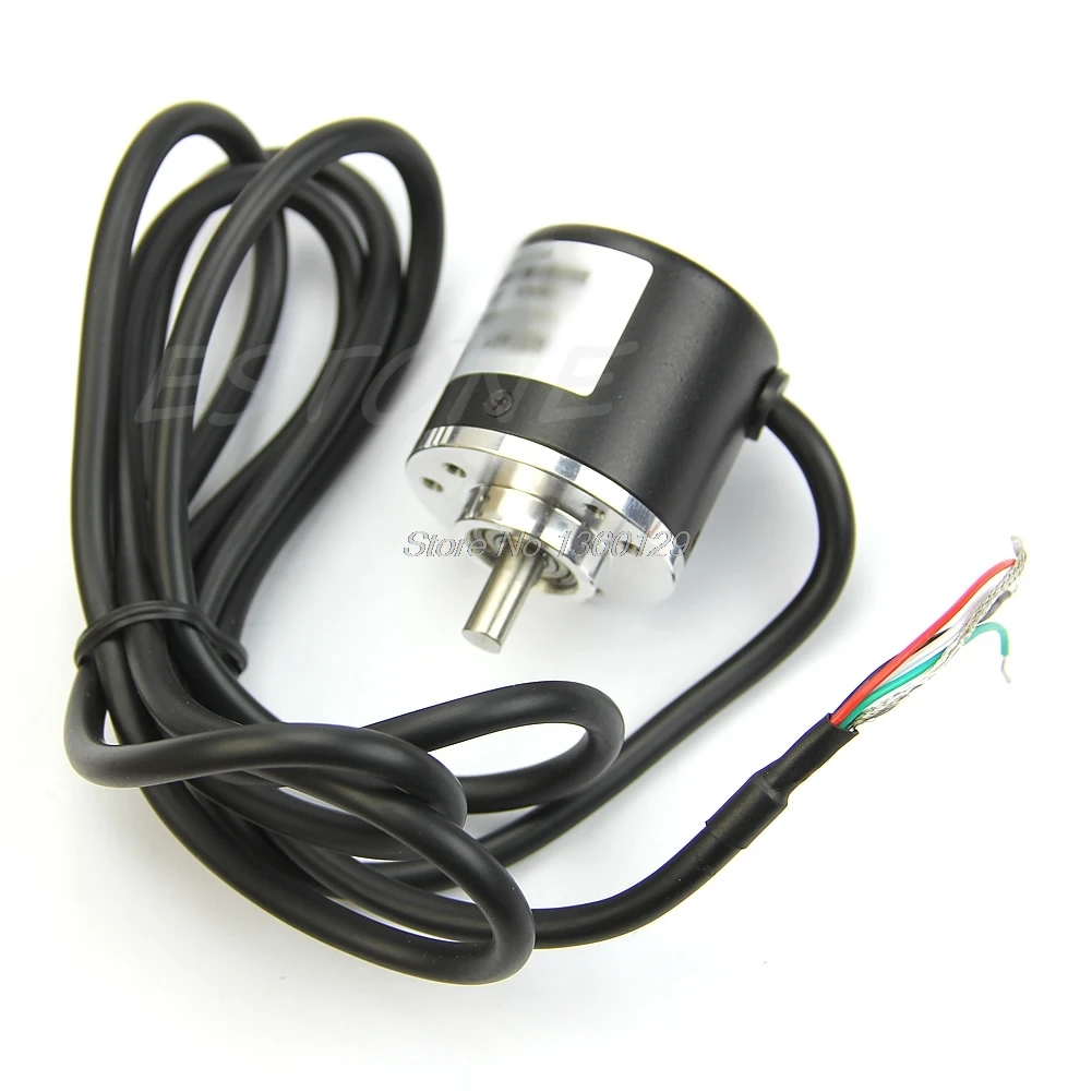 

1 pc DC5V-24V 360P/R Encoder Incremental Rotary 360 Pulses /R AB 2 Phase 6mm Shaft MAR28 Wholesale&DropShip
