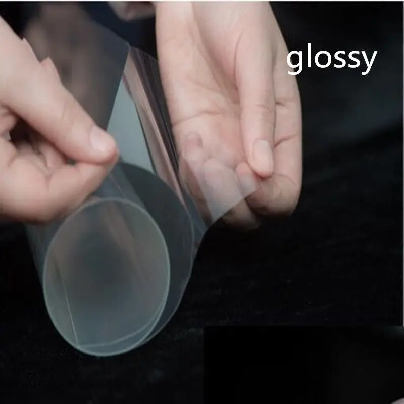Glossy SUNICE 2mil(0,05 мм) высокая глянцевая/матовая прозрачная пленка самоклеящаяся обеденный стол/офисный стол защита краски 6" x 20" - Цвет: Glossy
