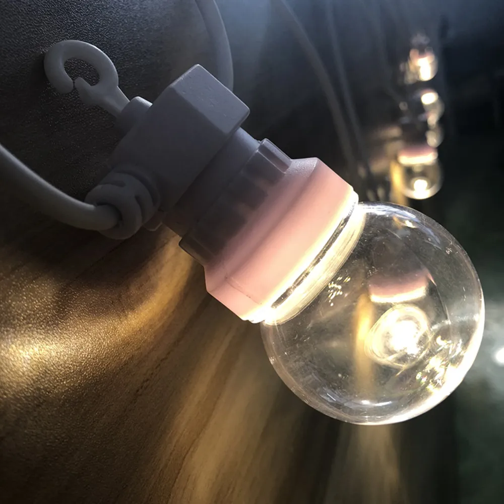 СВЕТОДИОДНАЯ Гирлянда Vunji G50 42 фута уличная Водонепроницаемая Led лента с круглыми