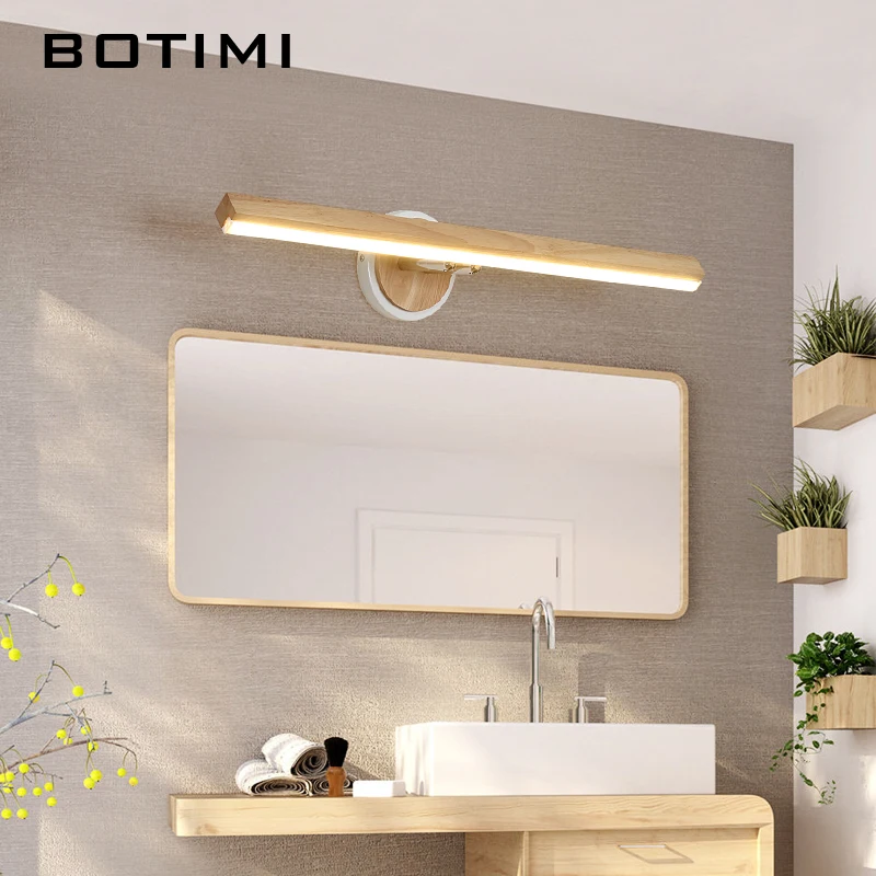 Светодиодный настенный светильник BOTIMI для спальни современный зеркальный