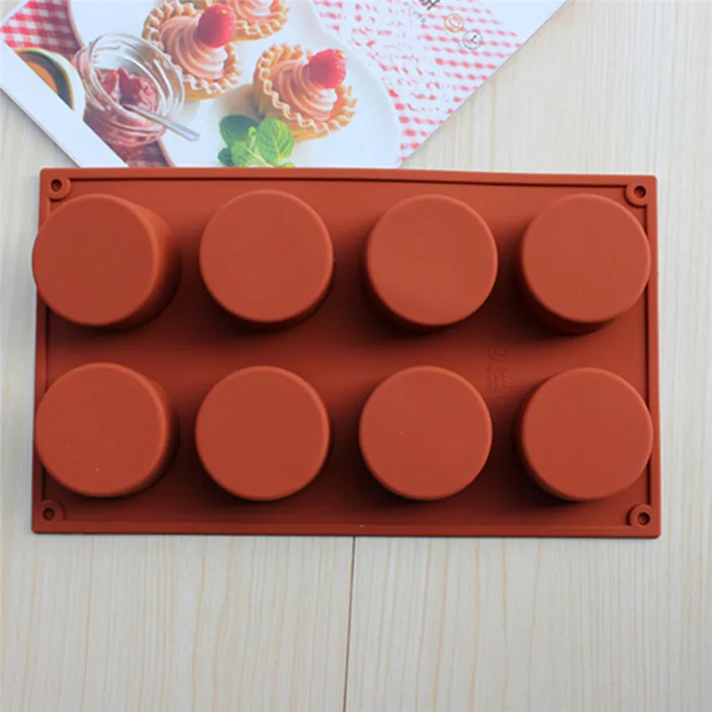 8 отверстий круглая форма силиконовая для шоколада силиконовые формы DIY