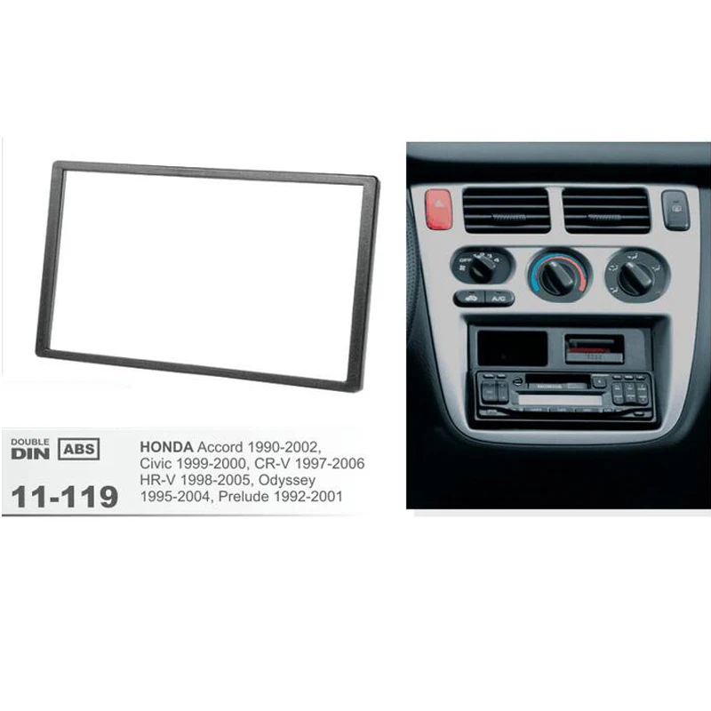 11-119 автомобиль 2 DIN фасции рама пластины панели для HONDA Accord Civic CR-V HR-V стерео фасции Dash CD отделка Установка Рамка комплект