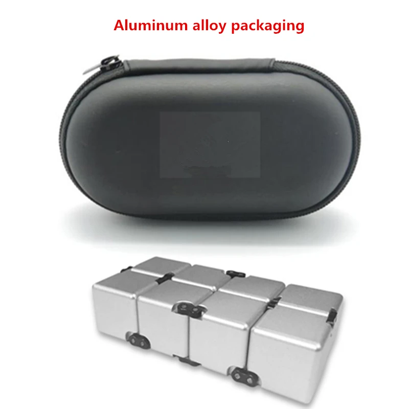 Aluminum Alloy Metal Infinity Cube ABS Magic For Stress Relief Fidget Anti Anxiety Funny EDC Toy Gift adult children | Игрушки и хобби
