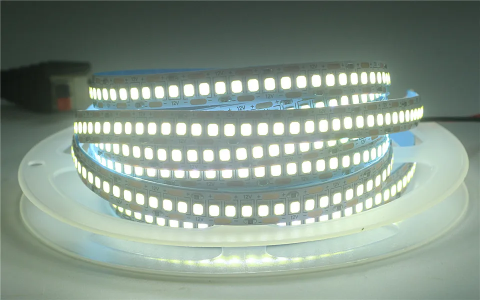 5 м Светодиодная лента-светильник 2835 SMD 240 светодиодный s/m 234 светодиодный s/M 24 в 12 В водонепроницаемый IP30 IP65 Гибкая теплая белая RGB Гибкая полоса Tamp