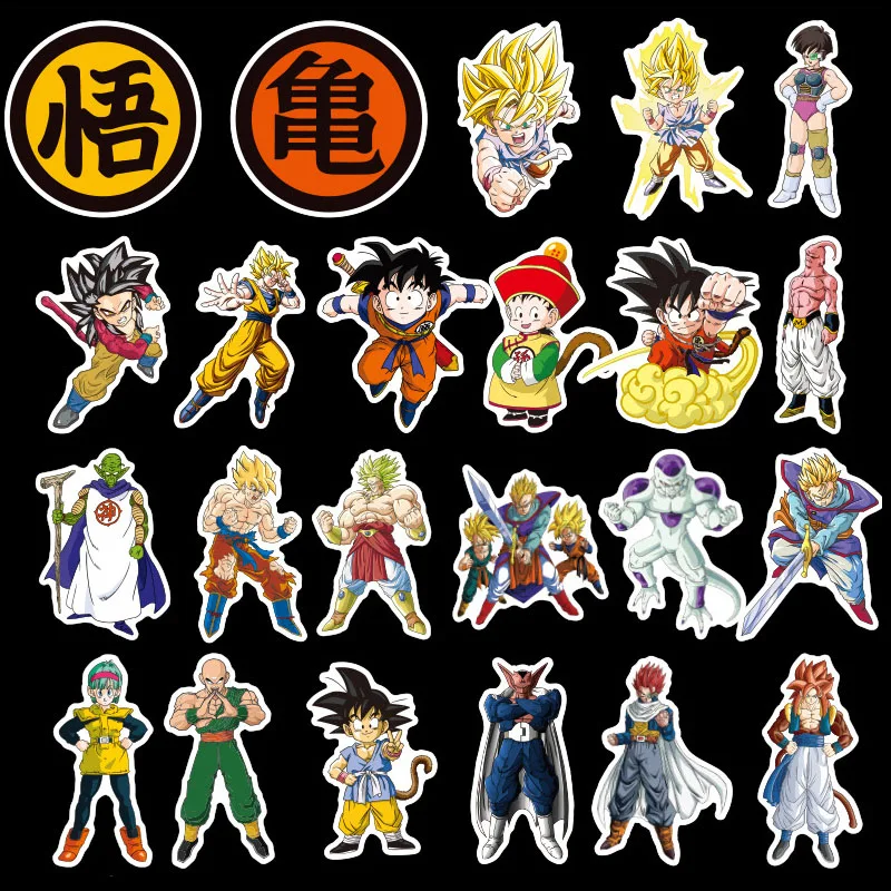 100 шт Dragon Ball Z наклейка s Аниме Супер крутые наклейки Goku для ноутбука чемодана гитары холодильника велосипеда мотоцикла автомобиля
