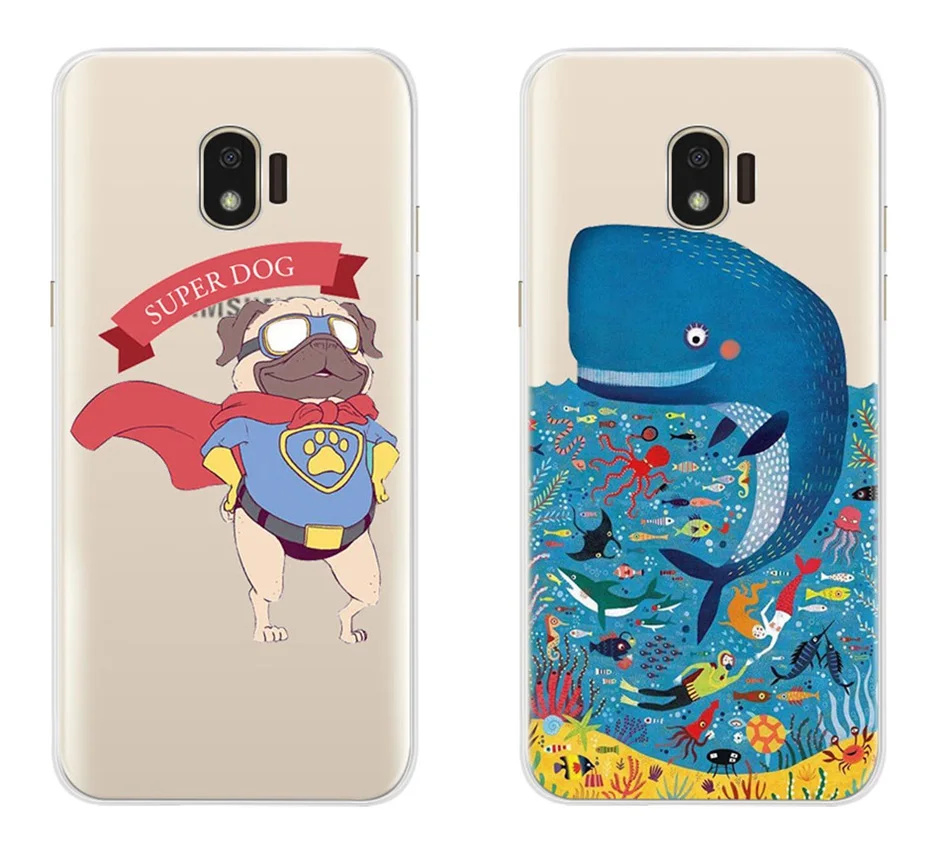 Чехол с рисунком для Samsung Galaxy J2 J250 SM-J250F Мягкий силиконовый чехол для задней панели телефона для Samsung J2 Pro J2Core J260F чехол