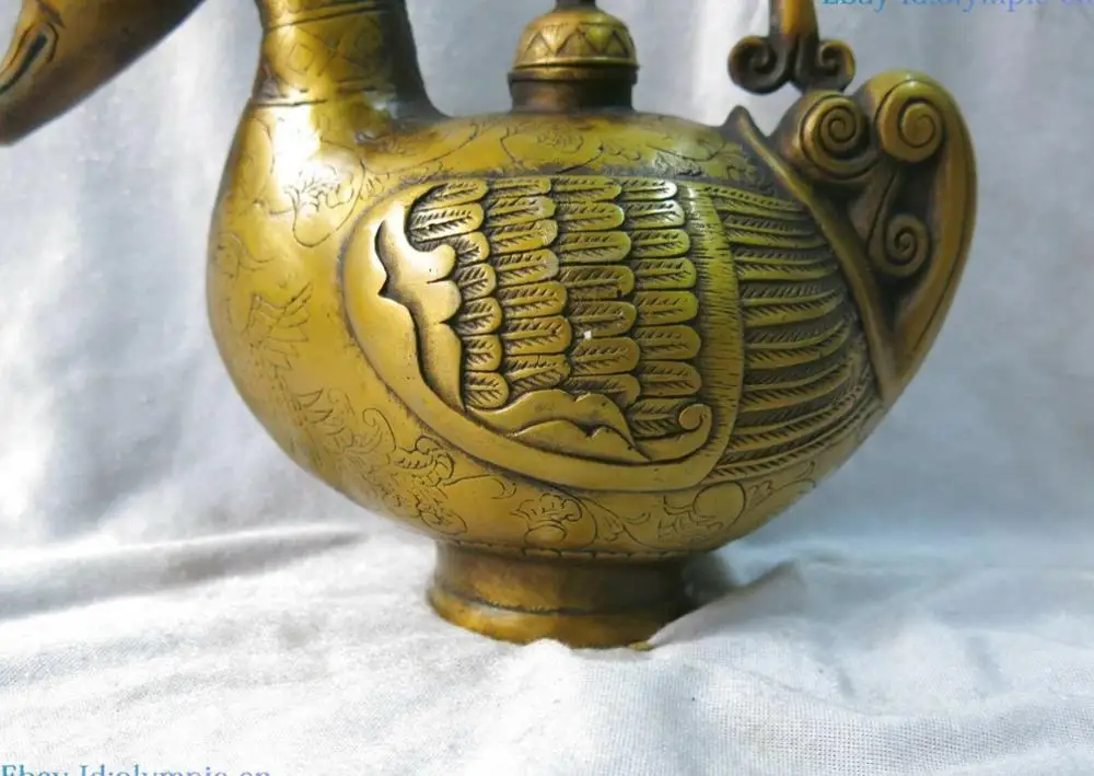 Статуэтка из чистой латуни с драконом 8 дюймов | Дом и сад