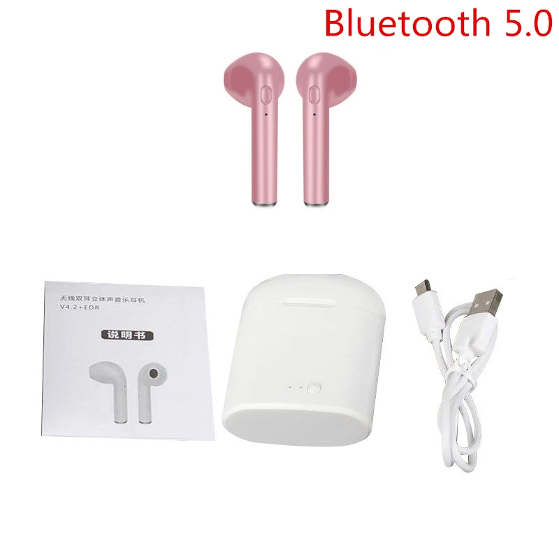 Модные I7 I7S TWS Bluetooth 5 0 портативный универсальный тип Беспроводные наушники с