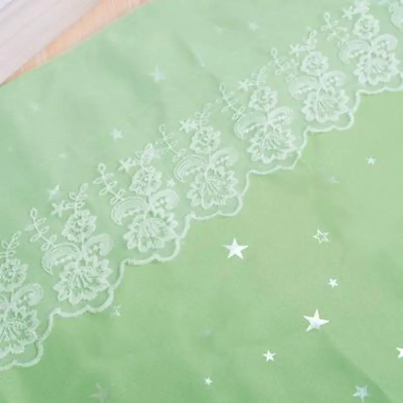 13 ярдов/партия изысканная кружевная ткань с цветочной вышивкой 17 см|Кружево| |