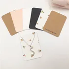 50 шт.лот 7,8x5,6 см ожерелье с принтом витрина открытка ручной работы с любовным орнаментом браслет на ногу упаковочная подвеска бирки бумажные открытки