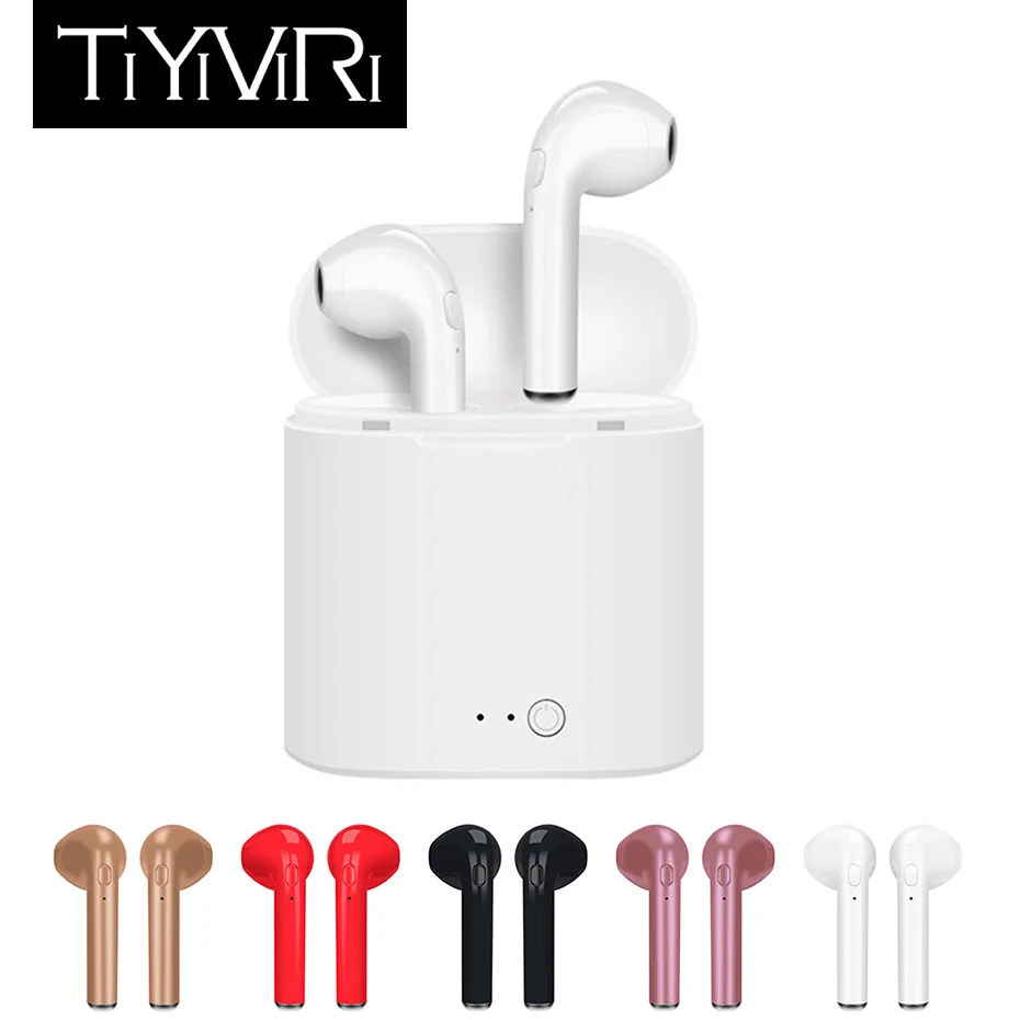 Беспроводная пара наушников в ухо Bluetooth беспроводные наушники с микрофоном мини