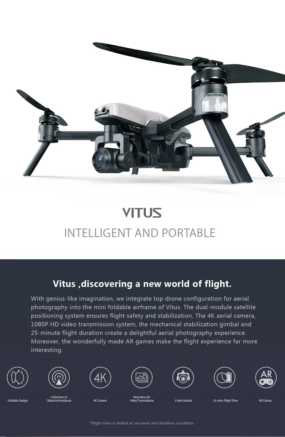 Walkera VITUS 320 5,8G Wifi FPV с 3-осевым 4K Камера Gimbal Преодоление препятствий AR игры для гоночного дрона радиоуправляемого квадрокоптера RTF