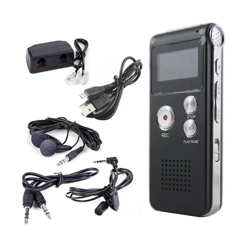 

HobbyLane LCD Screen 8GB Digital Sound Audio Recorder Dictaphone MP3 Player Voice Recorder Audio Recorder MP3 Player