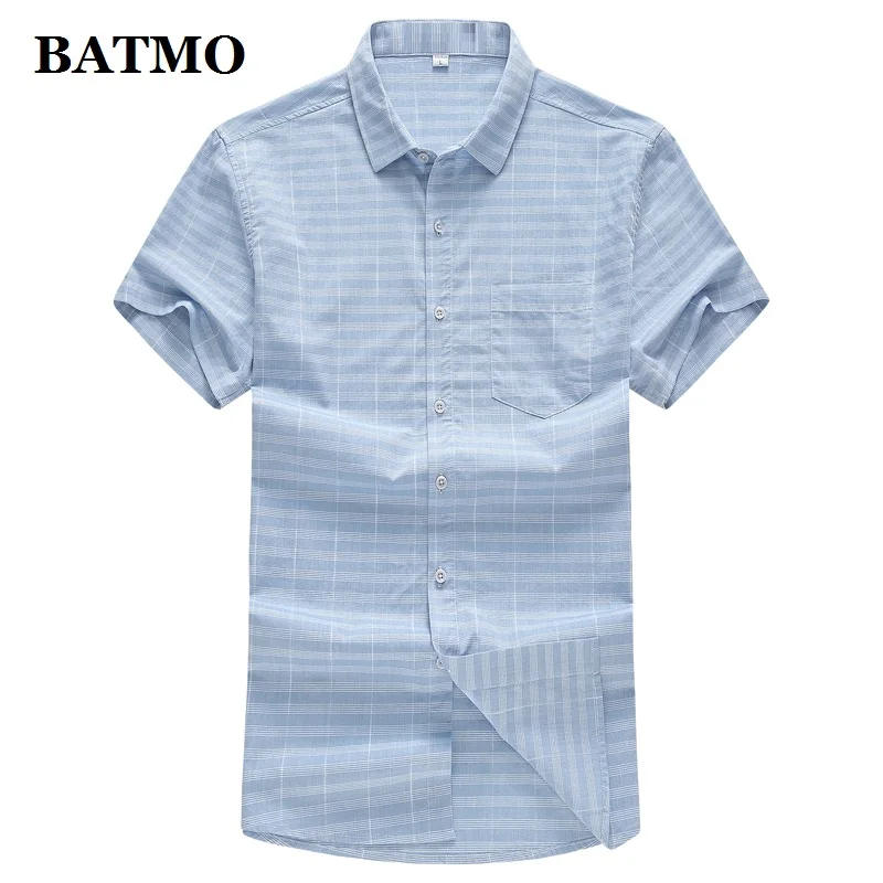 BATMO 2019 Новое поступление осень Высокое качество 100% хлопок клетчатые Умные
