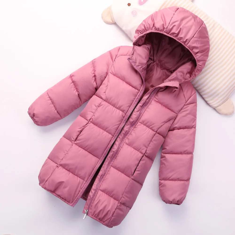 Children duck down jacket For Boys Outerwear Hooded Girls winter coat Thick kids snowsuits long parka 1-7Y | Детская одежда и