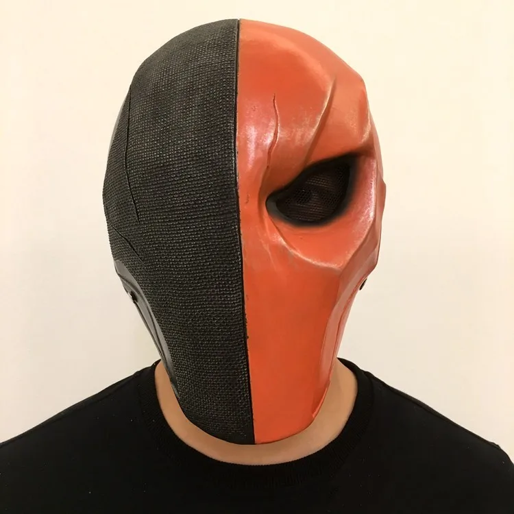 Оранжевая маска Deathstroke шлем полное лицо ПВХ убийца Терминатор Slade Joseph Wilson косплей