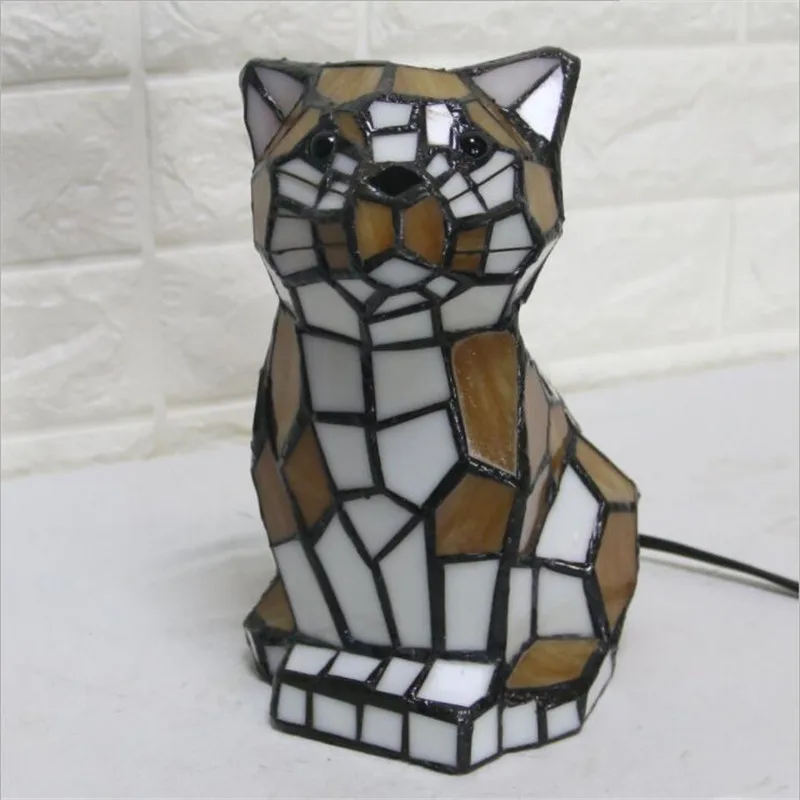 Креативная настольная лампа в виде милой собаки для детской комнаты спальни фойе