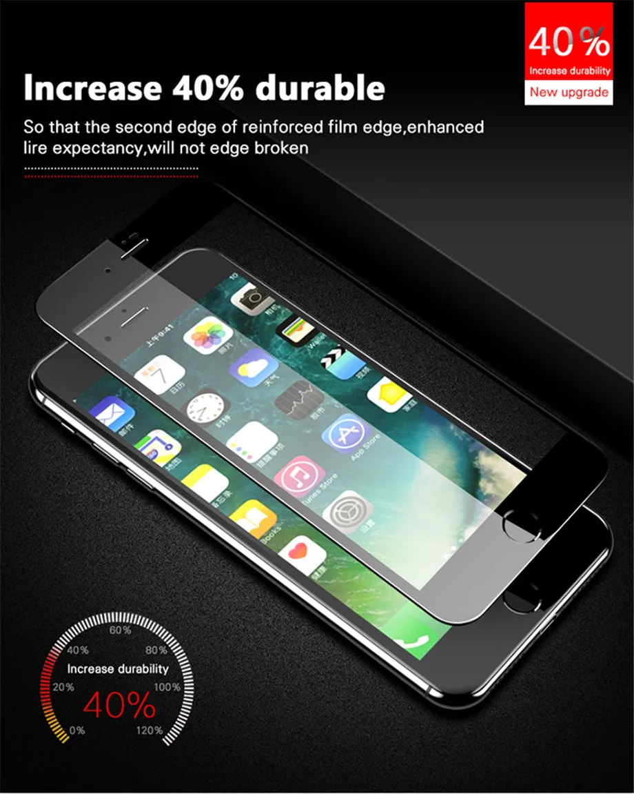 99D изогнутое полное покрытие экрана протектор Закаленное стекло для iPhone 6S 7 Plus защитное стекло на iPhone 6 7 8 Plus X 10 XR