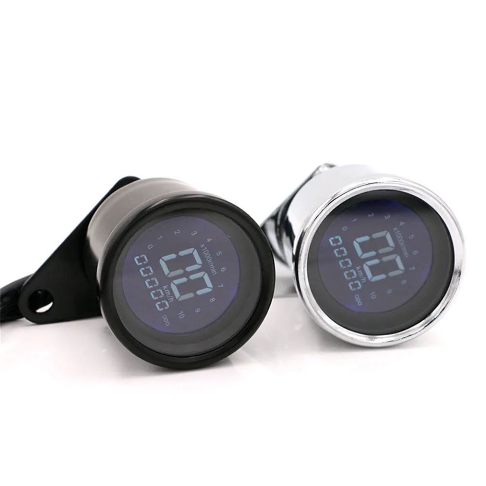 12 В Ретро мотоциклетный спидометр цифровой тахометр с ЖК дисплеем одометр датчик