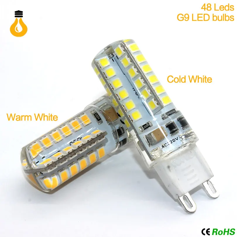 De alta potencia G9 led de la lamp maiz AC220V 3014 4014 12 Вт LED cristal Silicona vela reemplazar 20-40 лампа halogenas | Лампы и