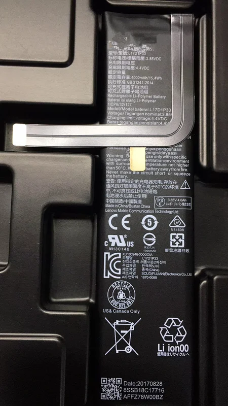 

jinsuli 4000mAh/15.4Wh L17D1P33 Replacement Battery For LENOVO VR Headset Built-in Li-ion bateria Li-Polymer Batterie