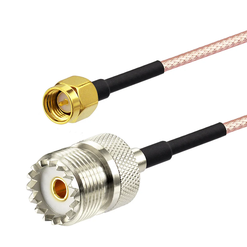 Eightwood RF Coax SMA Male к UHF Female SO 239 кабель 1 м + 2 шт SO239 адаптер для радиочастотных