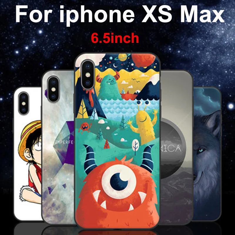 Симпатичные Мультяшные задние чехлы для iphone XS Max чехол мягкие силиконовые iphoneXS