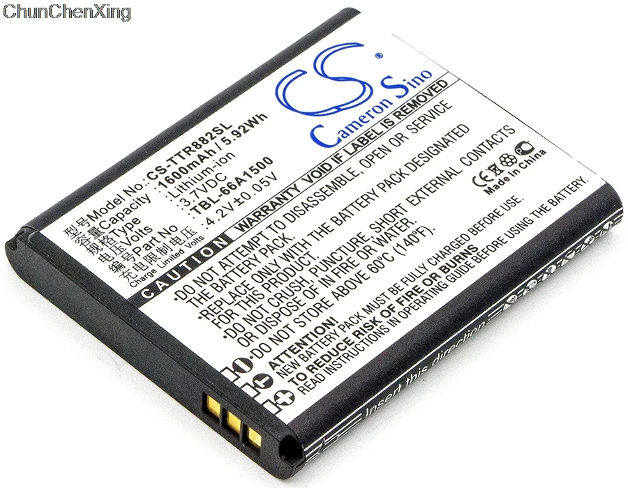 TBL 66A1500 батареи Cameron Sino 1600mAh для TL T882 TP Link|Цифровые аккумуляторы| |