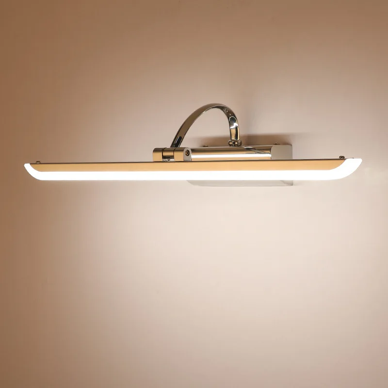 Компактные современные зеркальные светодиодные лампы для душевой комнаты