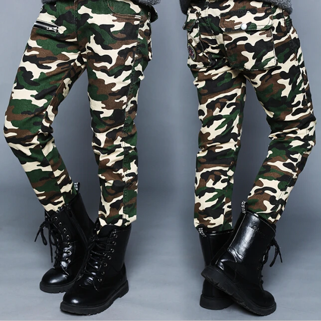 

2022 Spring Autumn Children Pants Formal Camouflage Print Cotton Boys Pants For Kids Big Boys Long Trousers Clothes