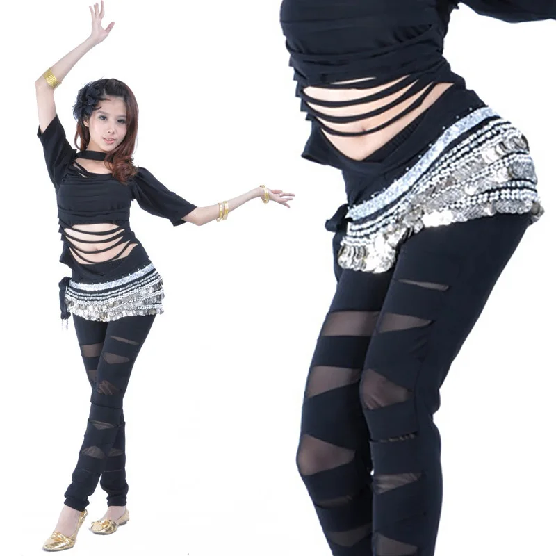 

2016 The new Set before the open bar belly dance practice clothes and suit autumn and winter clothes suit suit