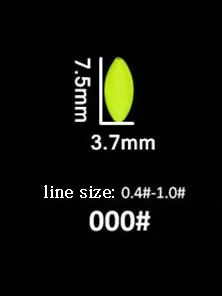size000 white Высокое качество 30 шт. флуоресцентный поплавок 6 в 1 поплавок для ночной рыбалки 8 Размер семь звезд поплавок аксессуар яркий A188 - Цвет: size000 white